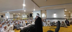 همدلی زائران اهل سنت گلستان با مردم مظلوم غزه در جوار بیت‌الله‌الحرام 3