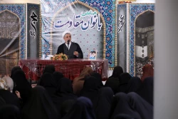 همایش بانوان مقاومت در سرزمین وحی با پیام وحدت و حمایت از غزه برگزار شد 6